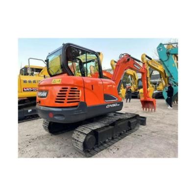 China Gebruikte Doosan DX60 DH60 Mini Graafmachine Originele Doosan DX60-9 DH60 DX55 DX60-7 DX80 DX75 Te koop