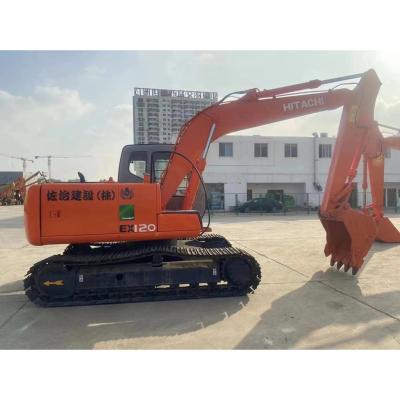 China Motor ISUZU original usado Hitachi EX120 Excavadora de 12 toneladas de cadena de rastreo en Shanghai en venta