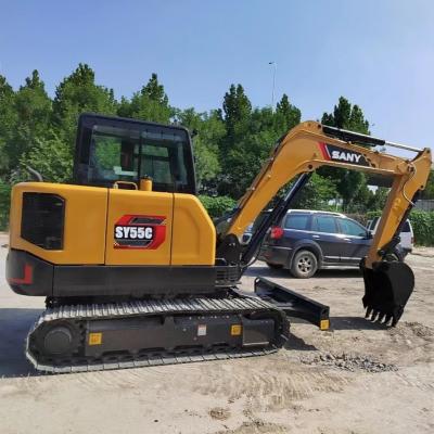 China 36KW SANY SY55 Mini Excavator 5.78TON Crawler Digger com tecnologia avançada à venda