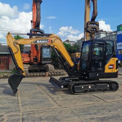 China Excavadora SANY SY55U Mini Excavadora de 5 toneladas com cilindro hidráulico original e 36KW à venda