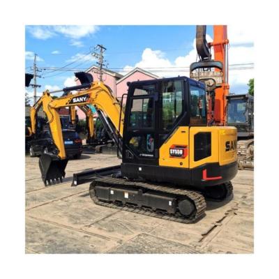 China ISUZU Engine Sany SY55 Excavator in Shanghai 0.23m3 Bucket Capacity Best Guaranteed for sale