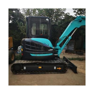 China SK55SR Excavadora de rastreo Kobelco Mini Excavadora de 5 toneladas con zapatos de caucho en Shanghai en venta