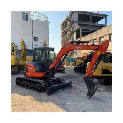 China Kubota U55-4 mini excavadora 5 toneladas máquina excavadora usada con 1400 horas de trabajo en Japón en venta