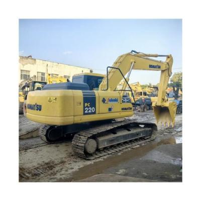 China Em segunda mão Japão Komatsu PC220 Excavadora 22000 KG Peso da máquina 4218 Horas de trabalho à venda