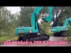 20 Tons Japan Kobelco SK200-8 Excavator Digger Machine With Original Hydraulic Valve