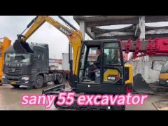 ISUZU Engine Sany SY55 Excavator in Shanghai 0.23m3 Bucket Capacity Best Guaranteed