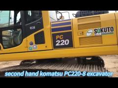 Secondhand Japan Komatsu PC220 Excavator 22000 KG Machine Weight 4218 Working Hours