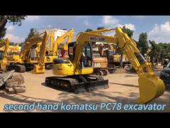 Experience Japan‘s Top-Notch with the Komatsu PC 78 Mini Excavator 1510 Working Hours