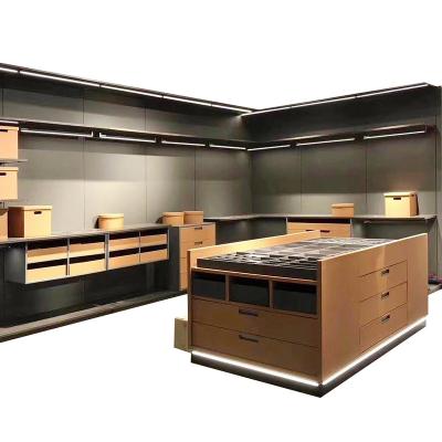 China European Style Adjustable Diy (Size) Wardrobe Bedroom Open Walk In Cabinet Living Room Furniture Walk In Cabinet for sale