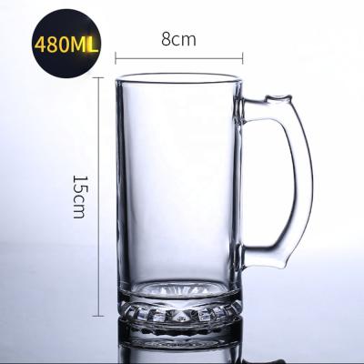 China Fashion Classic Old Classic High Grade Straight Glass Beer Mugs for sale