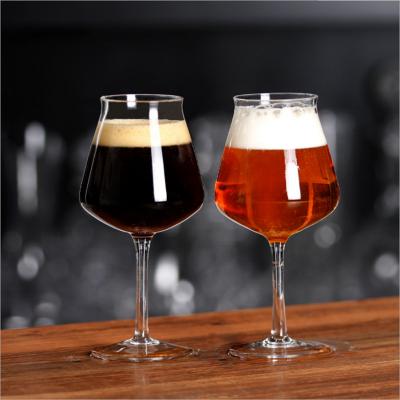 China High grade hand made blown tumbler logo tumbler teku customized beer glass for sale