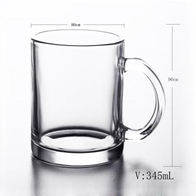 China Minimalist Gold Rim Edge Borosilicate Glass Drinking Water Cup Glass Mug with Gold Rim Drinkware for sale