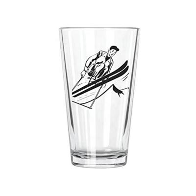 China High Grade Fashion Old Fashion Classic Clear Custom Old Logo Tumbler Pint Glass for sale