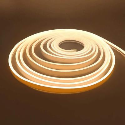 China 12V 3000K 16.4ft/5m Flexible Soft Warm White Neon Neon Strip Lights LED Flex Silicone Dimmable LED Neon Strip for sale