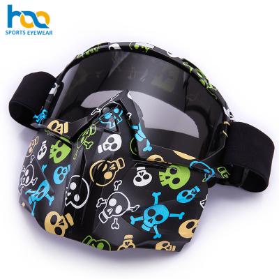 China High Quality Motor Dual Lens Airsoft Paintball Anti-Fog Custom Masks for sale