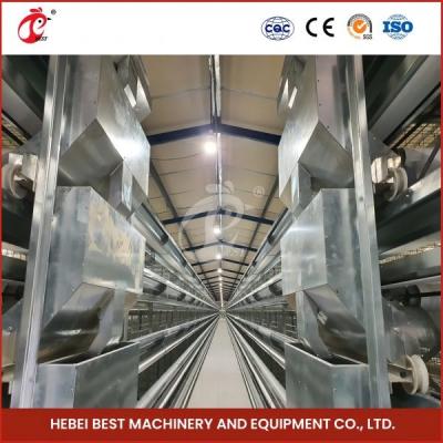 China Caliente galvanizado tipo H Broiler Cage Tratamiento de superficie de plata para la cría de aves de corral Rosa en venta