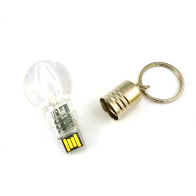 China Micro USB Metal and Plastic Lamp Flash Drive Illuminated Flash Drive Flash USB Key Chain with 1GB Lightweight for sale