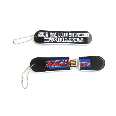 China Cute USB Flash Drive PVC Snowboard Funny Flash Stick USB Flash Memory 32GB for sale