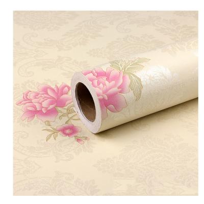 China New factory supply home wall sticker moisture-proof decoration printing PVC self-adhesive decorative paper for sale