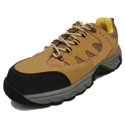 China Nubuck Trainer Construction Safety Shoes Waterproof Light Leather Steel Toe Sporty Work for sale