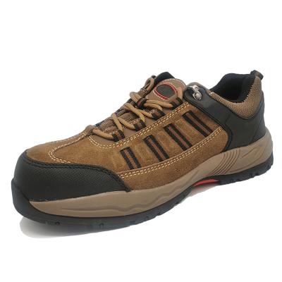 China Safety Trainer Steel Toe Lightweight Sneaker Brown Sport Waterproof Casual Shoes for sale