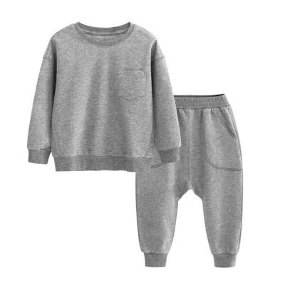 China Boys 100%Cotton Eco-feiendly.breathable Misani French Terry Simple Set Sweatshirts and Sweatpants Kids Sweatshirt for sale