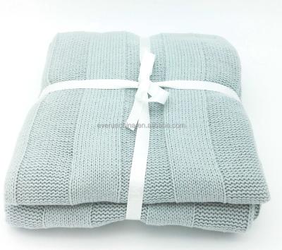 China ZERO WEARABLE FAULT 7gg 100% Cotton 3D Acrylic Stripe Knit Sweater Fabric Pillow Cushion Covers Throw Blanket for sale