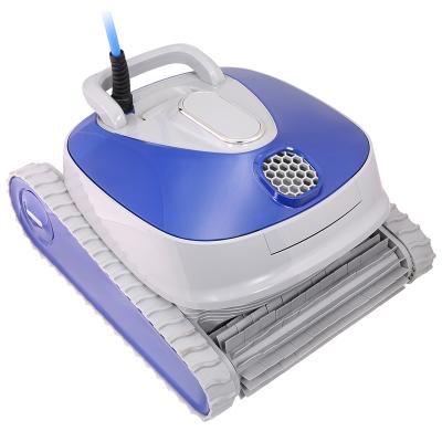 China OEM Logo Above Ground Wheel Stainless Steel Wired Wifi Remote Control Automatic Robotic Swimming Pool Motor Cleaner Vacuum Piscina Alberca for sale