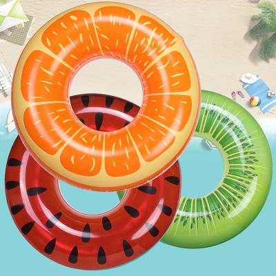 China OEM Green Fruit Baobiao Child Trainer Pool Ring For Adult Child Baby Bath Mini Piscina Alberca Inflatable Float 18 Inch Children Doll for sale