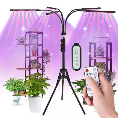 China Seed Seed Building Remoto Gooseneck OEM Baobiao Control Arm Flexible Clip 4 Head Full Spectrum 40W Commercial Indoor LED Plant Grow Light for sale