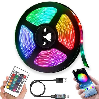 China Baobiao Smart Remote Easy Installation Flexible UV White RGB Led Strip Lighting Back Wall 6V Wifi Light Balance Connectors Batteru Powered Outdoor for sale