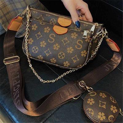 China 2022 New Fashion Microfiber Louis Brand Bags High Quality Square Chain Shoulder Small Messenger Bags Women Purse And Handbags Bag A Pipeline for sale