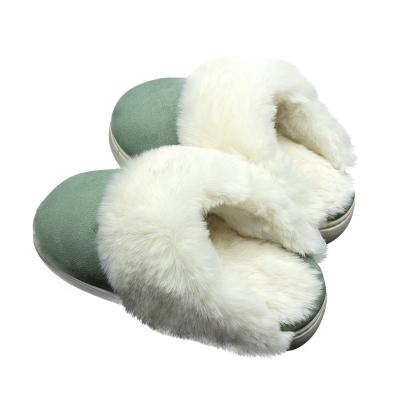 China Wholesale Comfortable Non-slip Women Warm Bedroom Slippers Winter Soft Hairy Fur Slippers For Women for sale