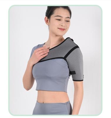 China Grey Color Adjustable Neoprene Shoulder Brace for Dislocations and Sprains for sale