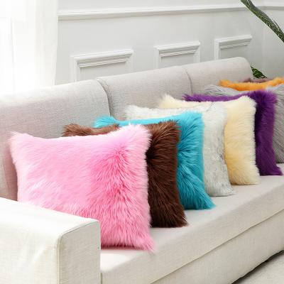 China Viable Wholesale High Quality Furry Cushion Covers, Furry Pillow Cover, Furry Pillow Case for sale