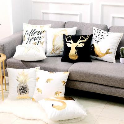 China Viable Wholesale Cheap Animal Design Foil Print Cushion Cover, Foil Print Cushion, Foil Print Tile Cover Cushion for sale