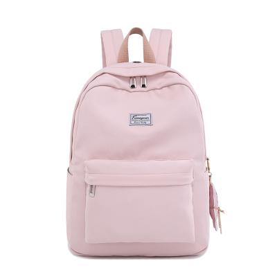 China With USB Teenagers Women Canvas Laptop Backpack Bag School Bag Set Girls Wholesale For Travel Backpack Waterproof Pink Large School Bags for sale