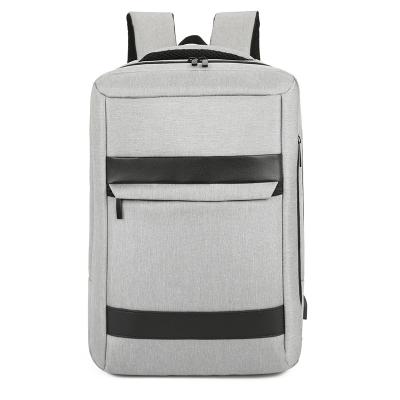 China With USB Customized Designer Logo Fashion Business Travel USB Backpack Men's Canvas Laptop Backpack College Bags For Men for sale