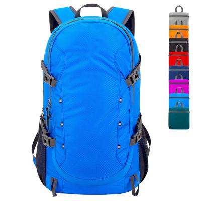 China 2021 Amazon Waterproof Top Selling Custom Logo Light Weight Bag Travel Foldable Nylon Waterproof Backpack To Increase Camping Sports Backpack for sale