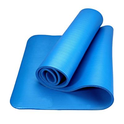 China Soft and Extra Thick Non Slip Extra Thick Fitness NBR Mats for Workout Yoga Mat Thick 15mm with Carry Strap for sale