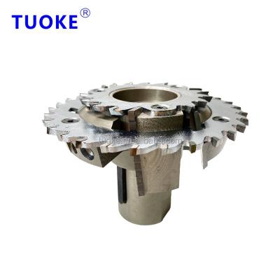 China Woodworking Tuoke Spot Sale Like Hot Cakes Tenon 9030A For CNC Mechanical Solid Carbide Woodworking Wood Tools Tenon Cutter With Saw Blade for sale