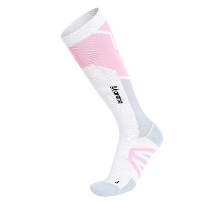 China Athletic Men Women Crew Neck Breathable Custom Logo Compression Basketball White Unisex Elite Running Compressed Sports Cycling Socks for sale