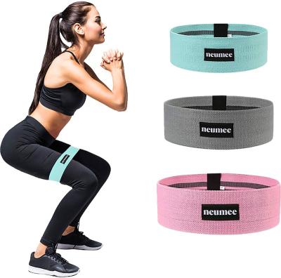 China Hip High Elasticity Custom Exercise Long Pull Adjustable Printed Gym Resistance Bands for sale