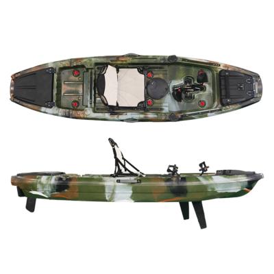 China Hot Selling LLDPE Sit On Top Single Person Pedal Drive Kayak Fishing Kayak for sale