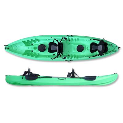 China LLDPE Huarui good quality factory directly 2+1 family kayak sea fishing paddle kayak for sale