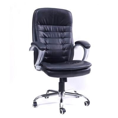 China (Height)Adjustable Back Swivel Ripple Manager Executive Office Rotating Leather Boss Chair for sale