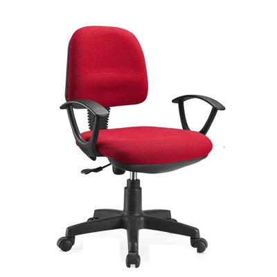 China Red (Height)Adjustable Fabric Low Back Office Task Chair Manufacturer for sale