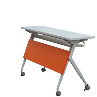 China Foldable Cheap Training Room Folding Camp Table With Away Fold Table Top for sale