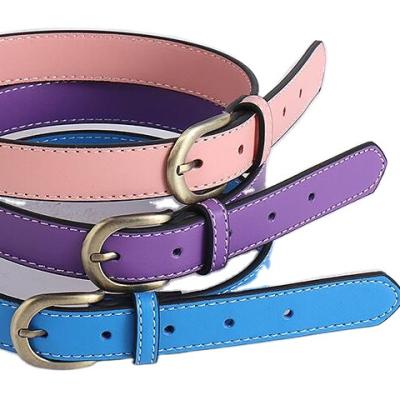 China High Quality ALLOY Fashion PU Lady Belt Thin Belt PU Belt for sale