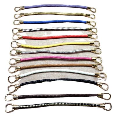 China Popular multi-colorleather braided pendant bags handle strap with metal buckle bag accessories accessories factory direct sales for sale